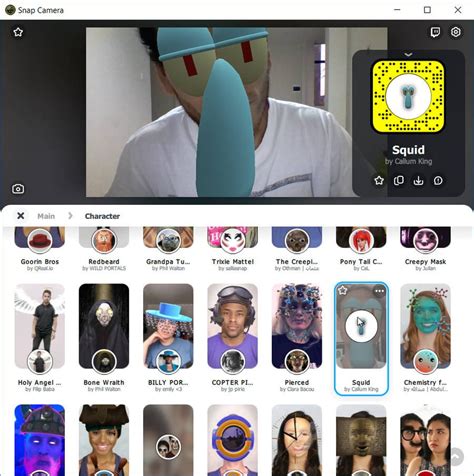 Kliknij prawym przyciskiem myszy ikon kamery Snapa. . Snapchat camera download